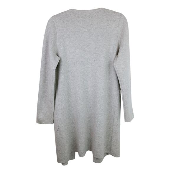 J.Crew SZ XS Juliette Collarless Sweater-Blazer Heather Dove - Picture 5 of 5